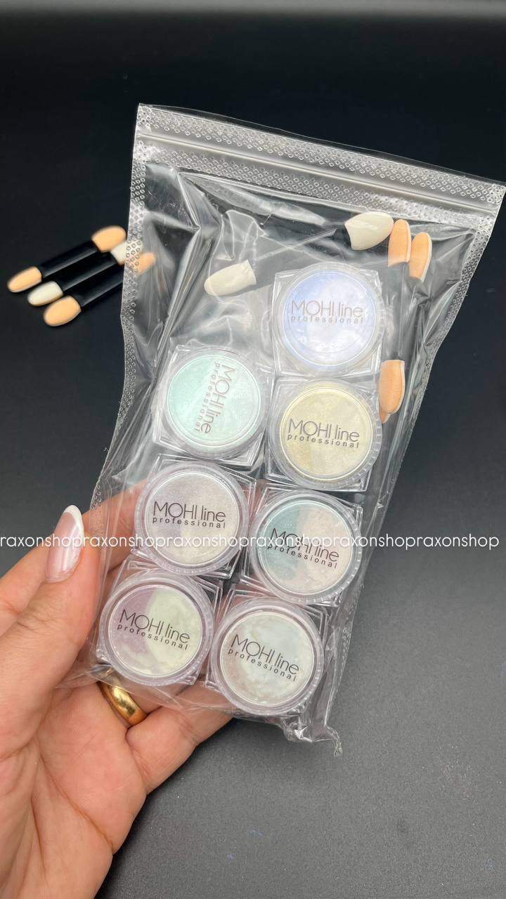  پودر کروم جواهری طراحی ناخن Mohl Line 